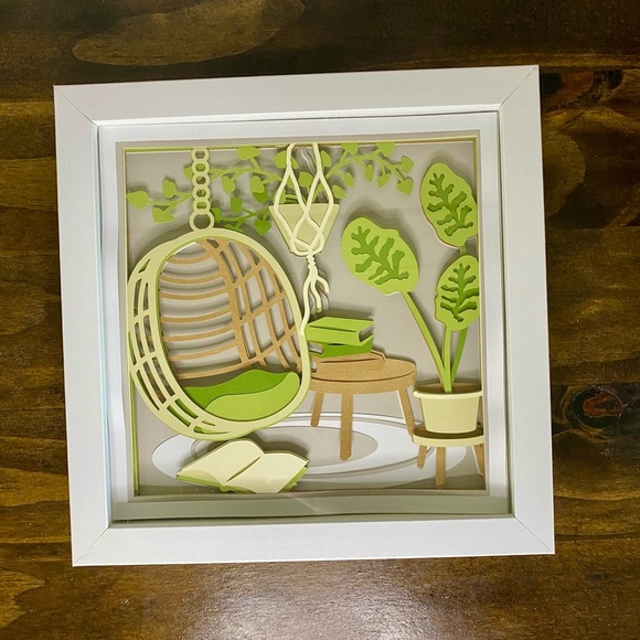 3D Boho Reading Shadowbox - Picture 6 of 9